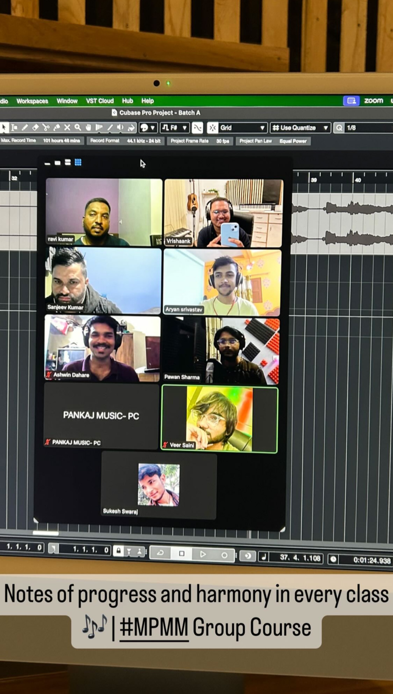 Live MPMM group class by Vrishaank